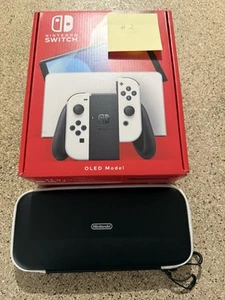 Consola portátil Nintendo Switch OLED - 64 GB - blanca COMO NUEVA #2 - Imagen 1 de 6