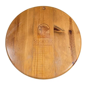 Bodega vintage de roble plateado Cabernet Sauvignon Lazy Susan 14,5" vino de granja - Imagen 1 de 6