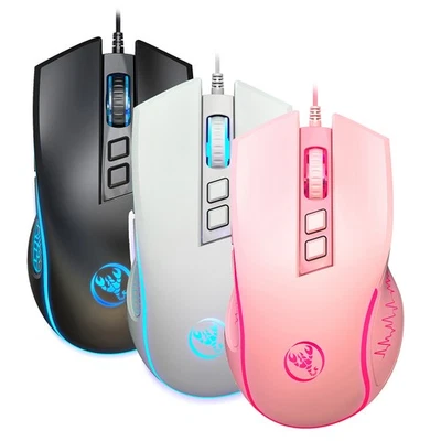  X100 Wired Gaming Mouse 7-color Breathing Light 3600DPI For Office HJXQ - Image 1 of 4