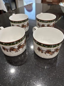 A Christmas Story 4er Set International China Co Porzellan Kaffeetassen - Bild 1 von 4