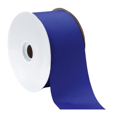 Offray 3" Grosgrain Ribbon, Electric Blue, 50 Yards - Image 1 of 3