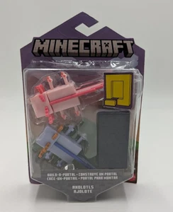 (Damaged Box )Mattel Minecraft Build-a-Portal - Axolotls 3.25" Set of 2 Figures - Picture 1 of 2
