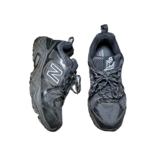 Scarpe da trail running New Balance 481V3 uomo taglia 7 5D grigio nero usate MT481LB3