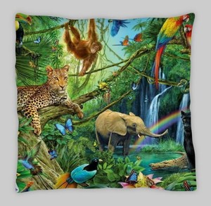 jungle cushions nursery