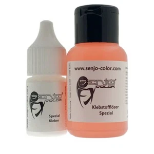 Hautkleber Spezialkleber Set 8ml mit Klebstofflöser 30ml Glitzer & Halloween - Bild 1 von 2