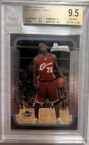 2003-04 Bowman #123 Lebron James BGS 9.5 ROOKIE CARD!! CAVS HEAT LAKERS!! - Picture 1 of 2