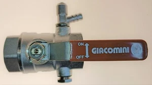 Kugelhahn Kugelventil mit 3/8" Ablassventil Zusatzgew. 1 Zoll 1" IG/IG mit Griff - Bild 1 von 16