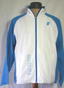 Prince Tennis Warm up Jacket Trainingsjacke Jacke Sportjacke Blau-Weiß M - Picture 1 of 1