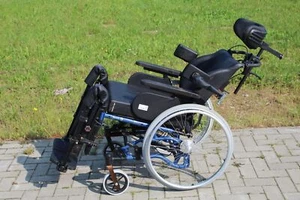 Alu Rehab Netti 4U CE Pflegerollstuhl Multifunktionsrollstuhl SB:45cm bis 125kg - Bild 1 von 12
