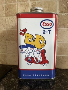 Vintage style Esso Quart oil Can/Tin Lambretta Vespa Scooter - Picture 1 of 4