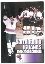 1999-00 San Antonio Iguanas CHL Hockey Schedule !!! Sport Skeds Russ Andrusko
