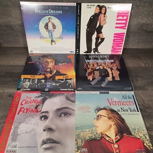 6 Laserdisc Movies - Field of Dreams Pretty Woman Sherlock Holmes Yankee Doodle - Picture 1 of 20