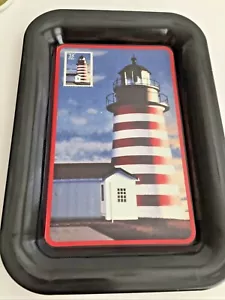 Bandeja de cambio náutica West Quoddy Head Maine 6,5""Lx4,5""W - Imagen 1 de 4