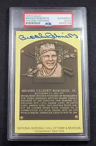 BROOKS ROBINSON Signed Hall of Fame Induction Card-Baltimore Orioles-PSA - Picture 1 of 3