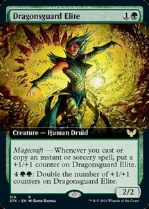 MTG DRAGONSGUARD ELITE EXC - GUARDIANA DEI DRAGHI D'ÉLITE - STX-X EN - Picture 1 of 1