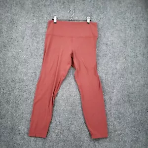 Lululemon Leggings Womens 12 Red Align Pant 25" Ankle Nulu High Rise Yoga Active - Picture 1 of 12