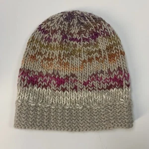 Hand Knit Wool Alpaca Slouchy Beanie Ski Surf Skate OS Unisex Soft Chunky Knit - Picture 1 of 10