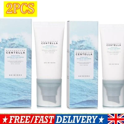 PLUS 2PC 1PC SKIN1004 Madagascar Centella Hyalu-cica Sunscreen Sun Serum SPF 50+ 50ml