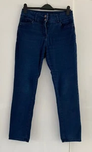 M&Co Dark Indigo Stretch Jeans UK12S Super Soft & Comfortable - Picture 1 of 5