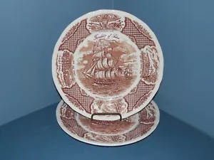 Alfred Meakin Staffordshire Fair Winds Dinner Plates The Friendship of Salem-2 - Picture 1 of 5