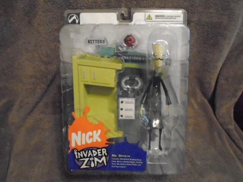 SEALED RARE OOP Invader Zim ACTION FIGURE Ms. Bitters teacher nickelodeon 2004 ! Cover