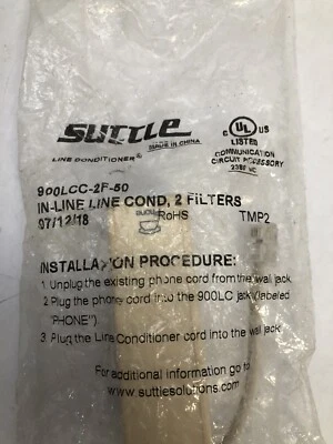 (LOT OF 4) SUTTLE 900LCC-2F 2 LINE PHONE XDSL WALL ALLUSA-40042-KX-N - Image 1 of 3