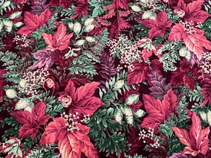 2 Yds Joan Messmore Colorful Fall Leaves Fabric VIP Cranston Print Works - Picture 1 of 8