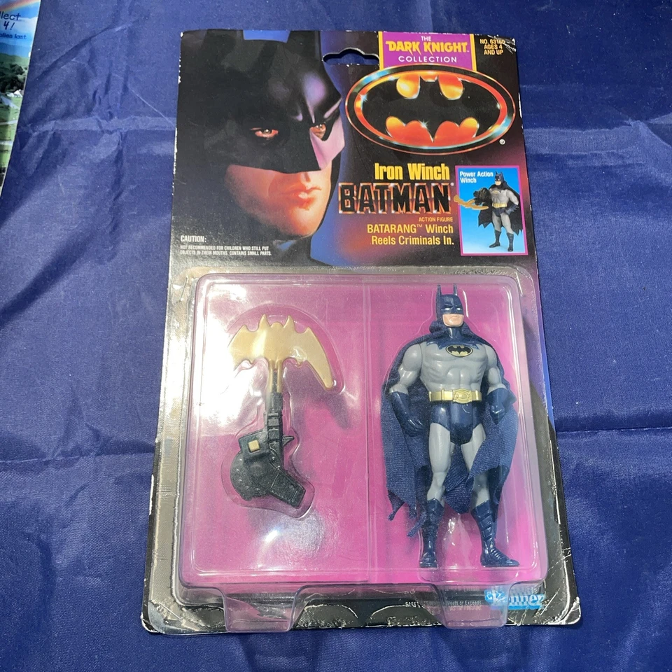 Dark Knight Iron Winch Batman Action Figure Kenner 1990 Vintage A1