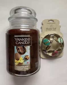Yankee Candle CHOCOLATE EASTER EGG 22 oz barattolo & UOVO D'ORO barattolo candela illumalid - Foto 1 di 3