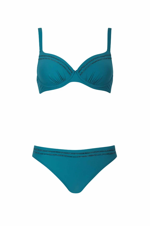 Opera Bikini mit Bügel in grün petrol blau Gr. 36 42 44 46 C NP 110 € - Bild 1 von 1