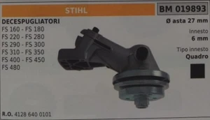 41286400101 COPPIA CONICA DECESPUGLIATORE STIHL FS 310 350 400 450 480 Ø 27mm - Imagen 1 de 1