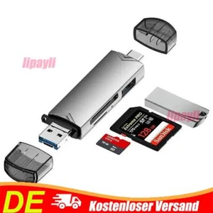 6 in 1 Card Reader Memory Card Reader USB 3.0 Type-C Reader SD OTG Adapter Micro - Picture 1 of 10