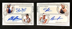 Stephens Collins Kenin Pera 2024 Topps Royalty Tennis QUAD PLAYER AUTO BOOK /25 - Picture 1 of 6
