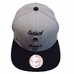 Oakland Raiders Mitchell & Ness AFL Throwback Adjustable SnapBack Caps Hat $26