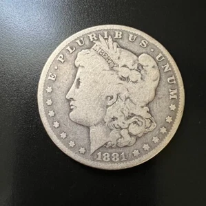 1881 O Morgan Silver Dollar - Circulated, 90% US Coin - Bild 1 von 2