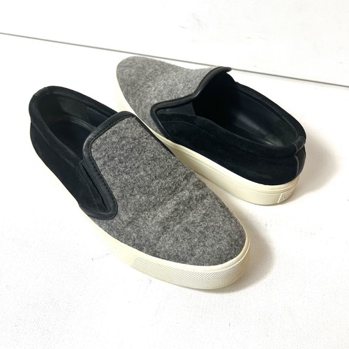 YEEZY VINCE scarpa da skateboard slip on nero grigio pelle donna 6 5 sneaker bassa piatta