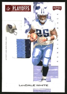 2007 Playoff NFL Playoffs Materials Red Prime #96 LenDale White Jersey /20