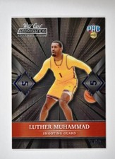 2021-22 Wild Card Alumination Base Blue 5 Stripe #ABC-56 Luther Muhammad /50