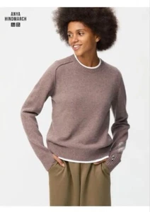 Uniqlo & ANYA HINDMARCH 2024 Winter Cashmere Crew Neck Sweater NEW from Japan y - Picture 1 of 3
