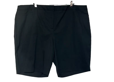 Pantalones Cortos Talbots Mujer 24W Negro Chino Medidas 48X11 Mezcla Rayón Elastizados Nuevos con Etiquetas Foto 1 de 4