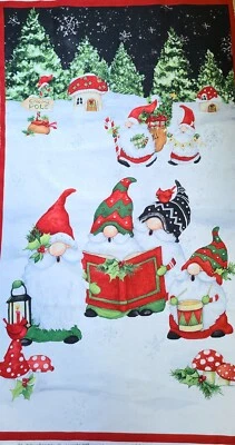 New Baby It’s Gnome Outside Fabric Panel By Wilmington Quilting Sewing Crafting  - Image 1 of 4