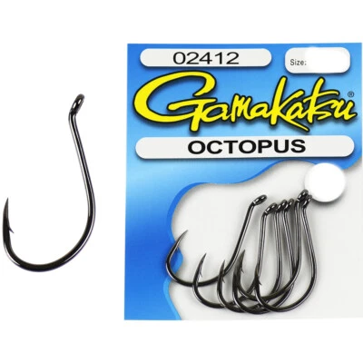 Gamakatsu Octopus Black Size 7/0 Pre Pack - image 1 of 2