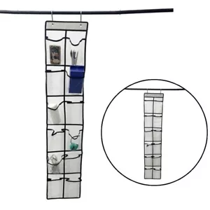 12 Pocket Over the Door Organizer Hanging Storage Holder Closet Storage Bag - Picture 1 of 13