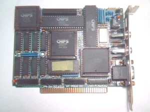 Video Graphics Card SPEGA EGA CHIPS 8Bit ISA vintage IBM 5150 PC/XT - Picture 1 of 11