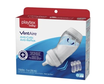 Playtex Baby 3 Pack VentAire Anti-Colic & Angled Design 9 oz Baby Bottles - Image 1 of 4