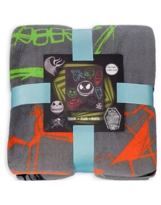 Disney Parks Nightmare Before Christmas Throw Blanket 30th Anniversary 50”x60” - Image 1 of 4