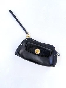 Love Cat Paris Valentine Crystal Turn Lock Leather Clutch  - Picture 1 of 4