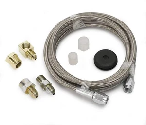 AUTO METER 3236 Braided Stainless Steel Hose Black 12 x 6 x 1 inches - Picture 1 of 1