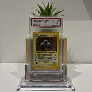 Pokemon Base Set 1999-2000 "4th Print" #9 Magneton Holo PSA 8.5 Very Low Pop - Bild 1 von 2