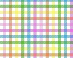 White Rainbow Bright Check/Plaid Poly Viscose - BY THE METER - 58” / 147cm Width - Picture 1 of 4
